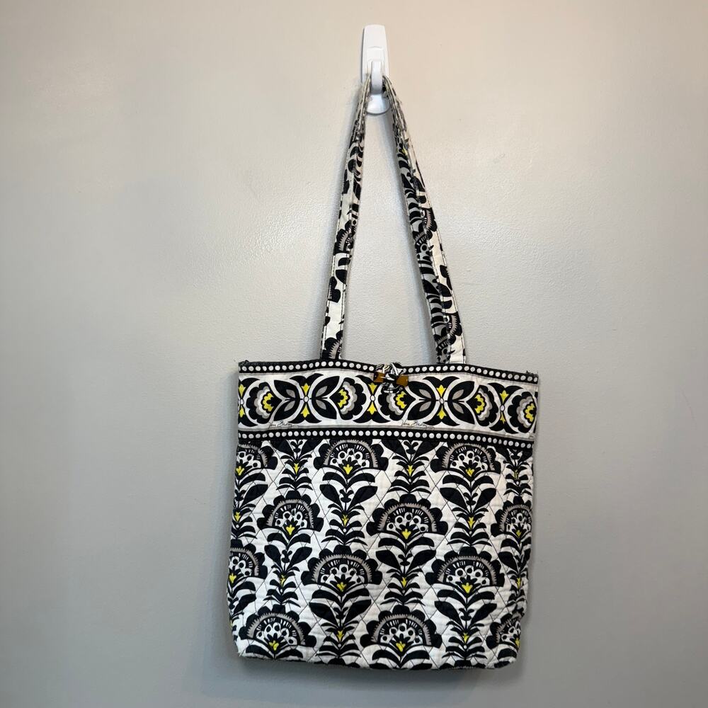 Vera Bradley Fanfare Floral Print Tote Shoulder Bag Purse